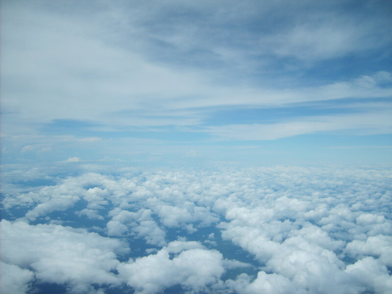 Clouds from Airplane — Blue