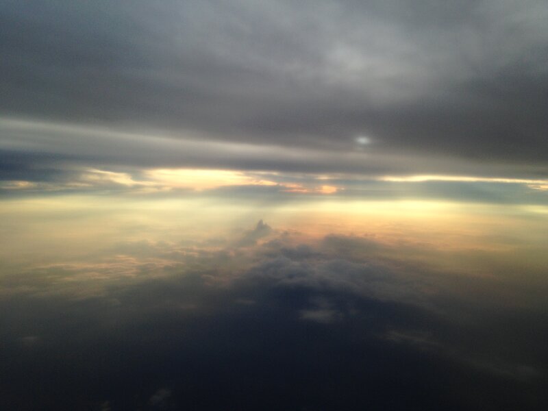 Clouds from Airplane — Gray