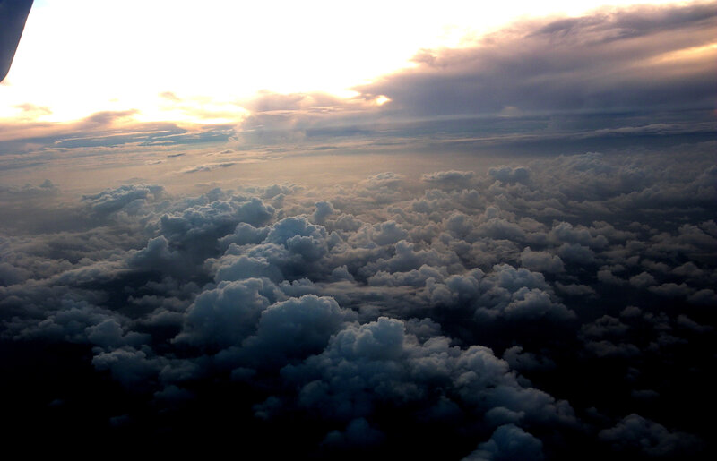 Clouds from Airplane — White, Dramatic