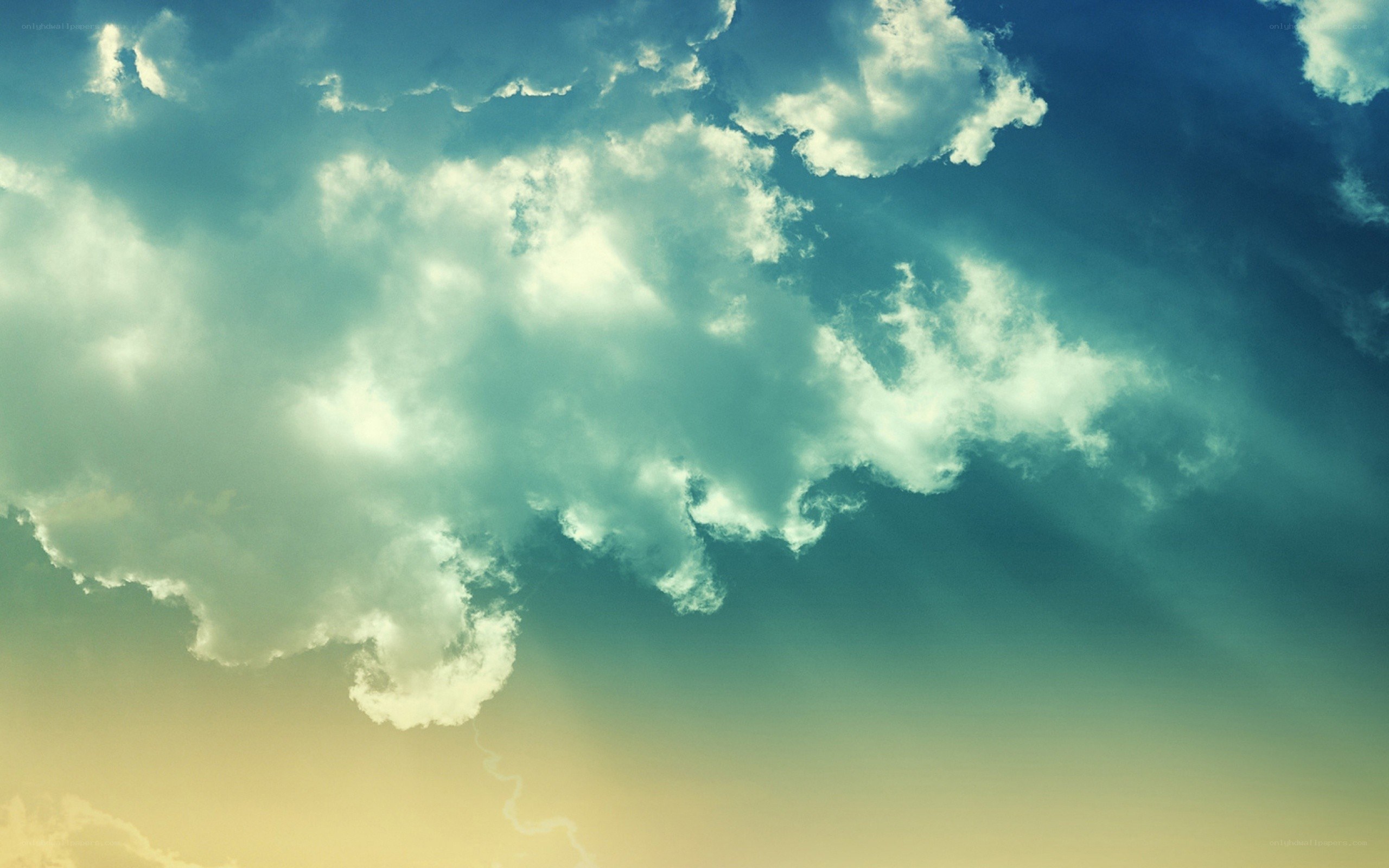 clouds in a blue sky