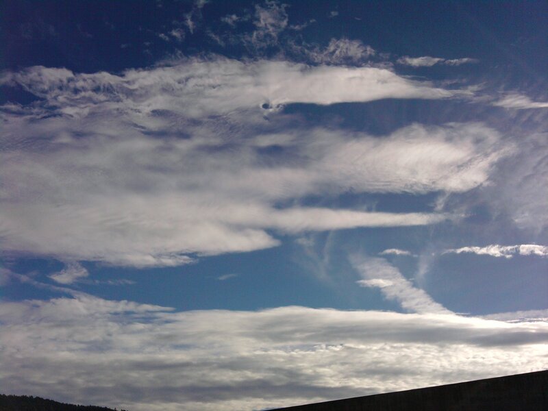 Clouds in a blue sky