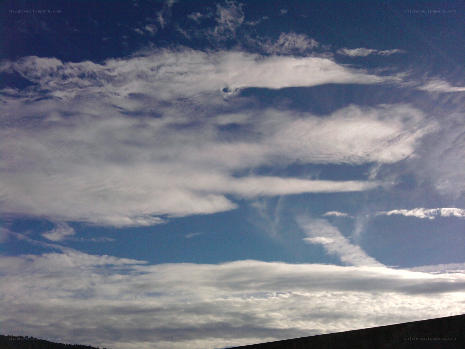 Clouds in a blue sky
