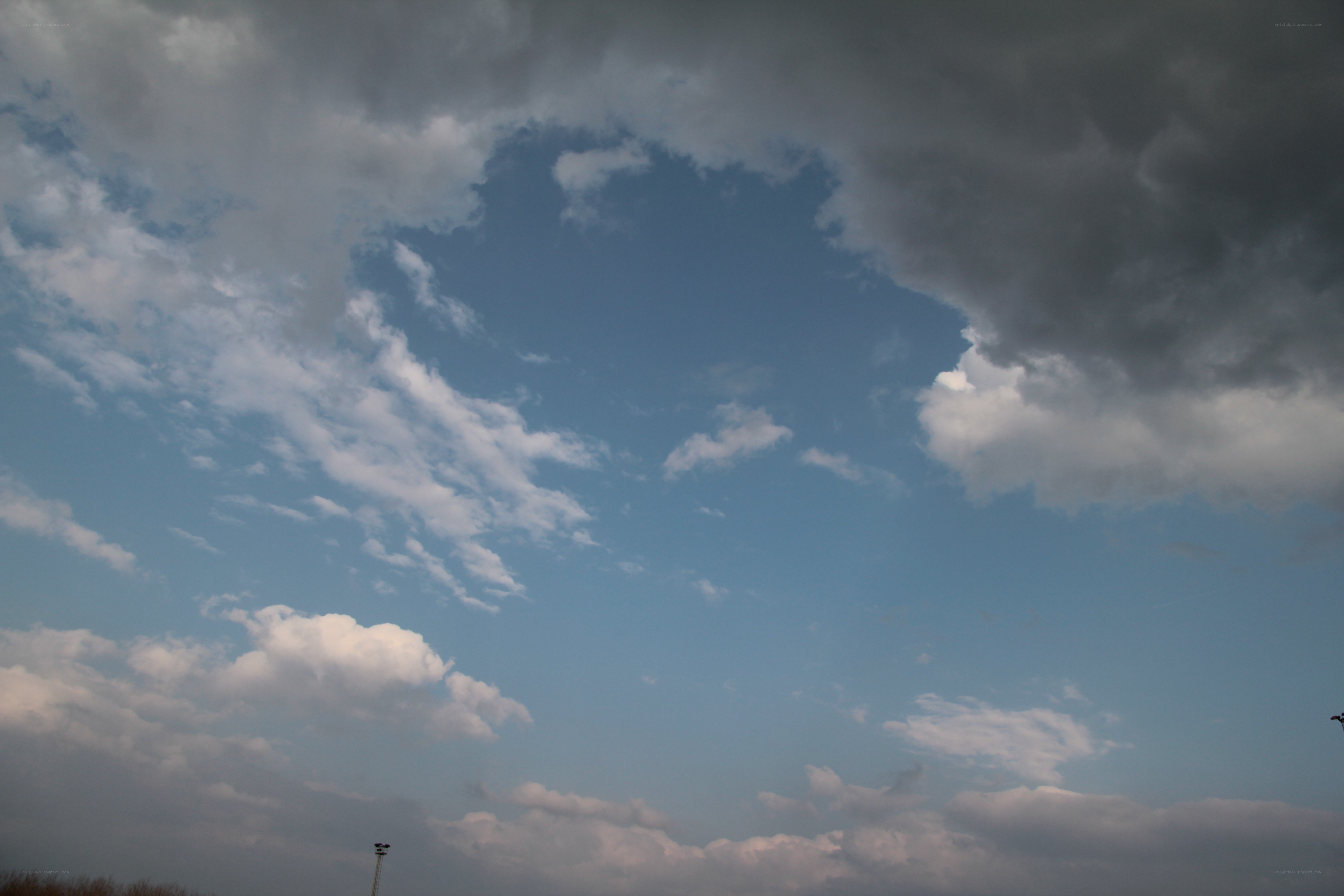 clouds in a blue sky