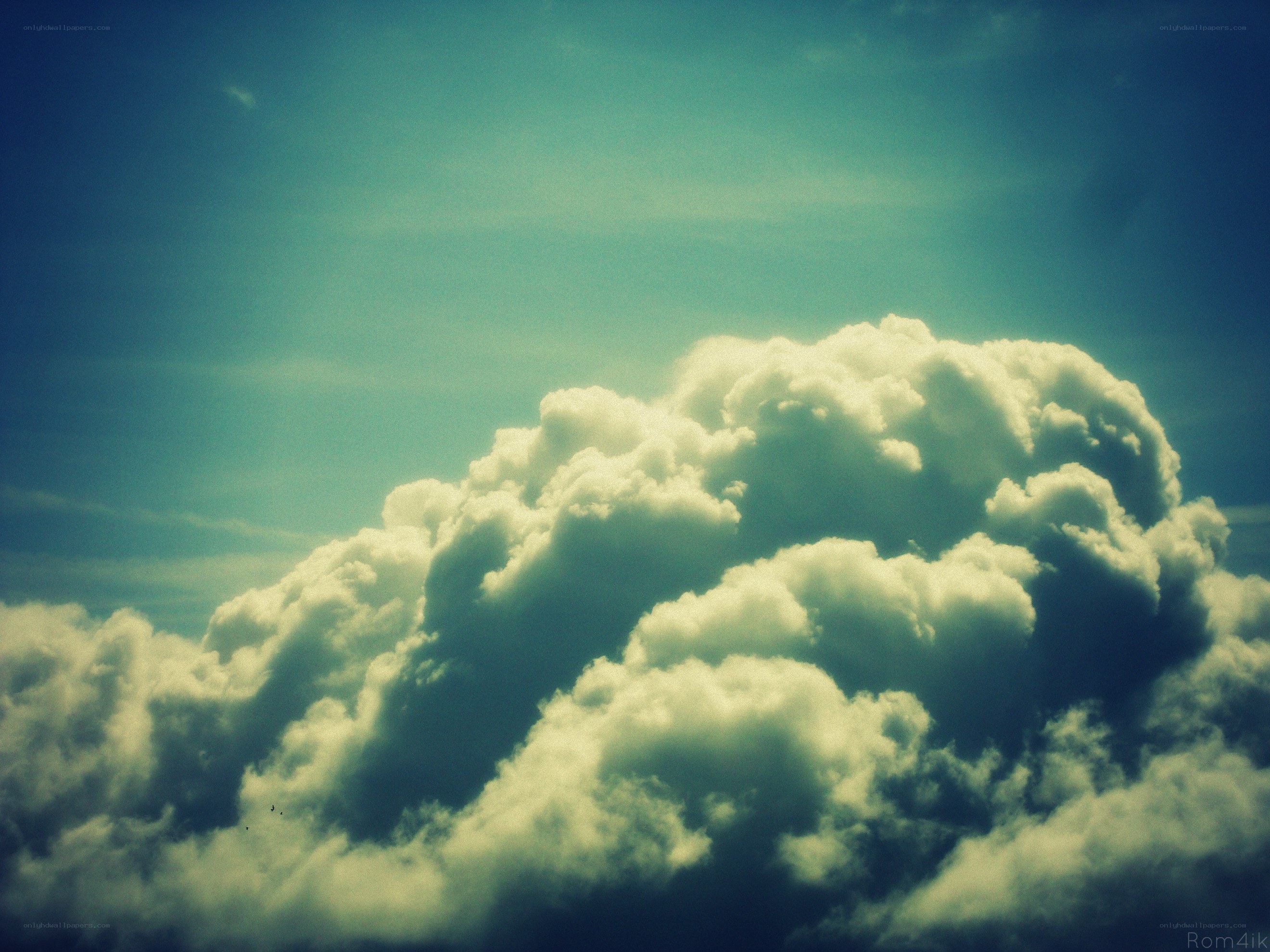 clouds in a blue sky