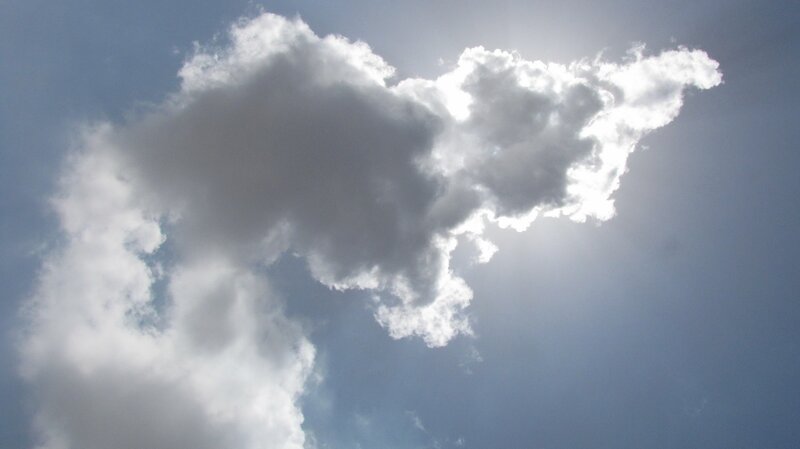 clouds in a blue sky