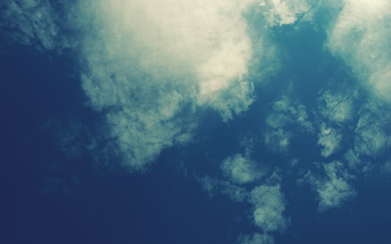 clouds in a blue sky
