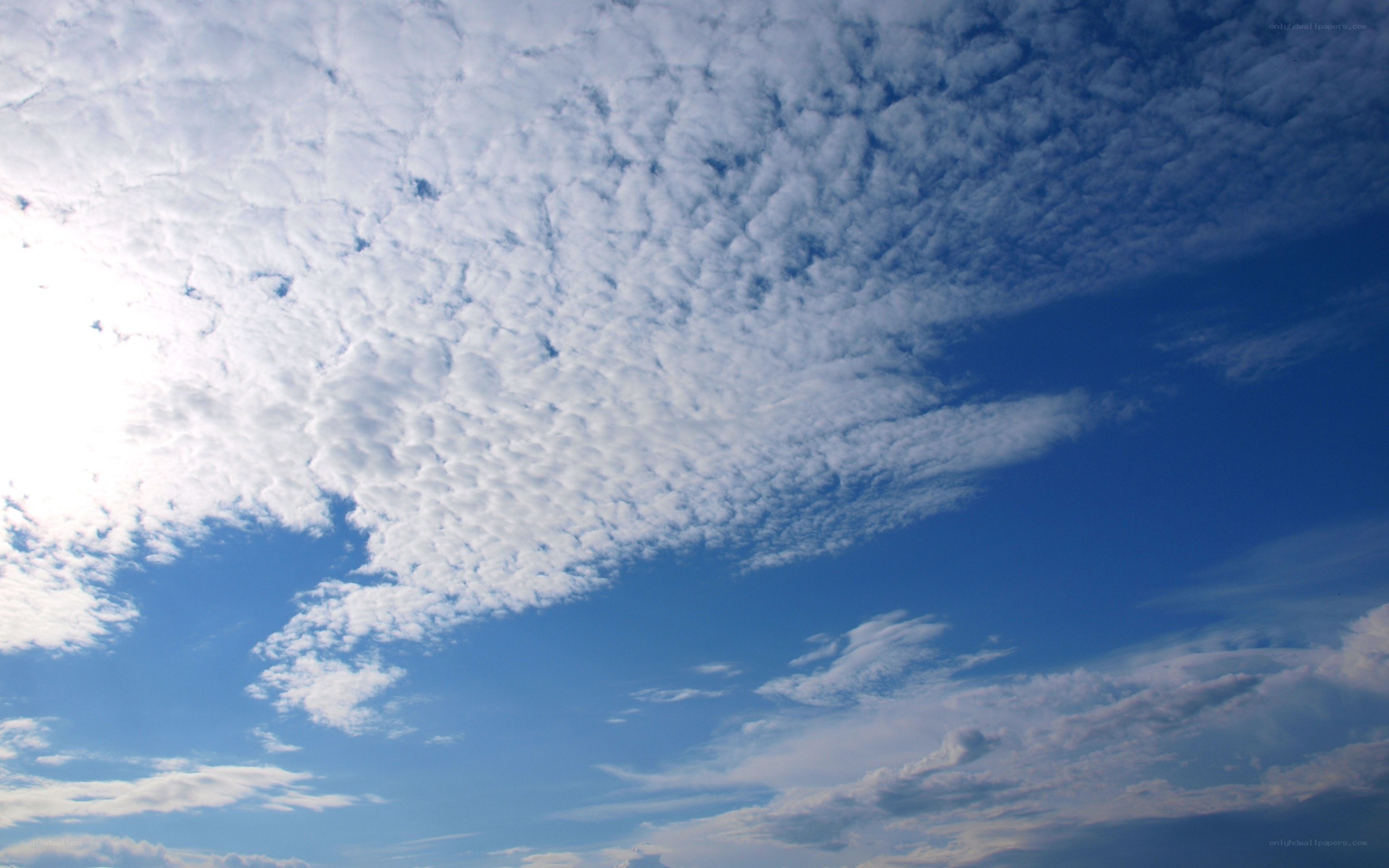 Clouds in a blue sky