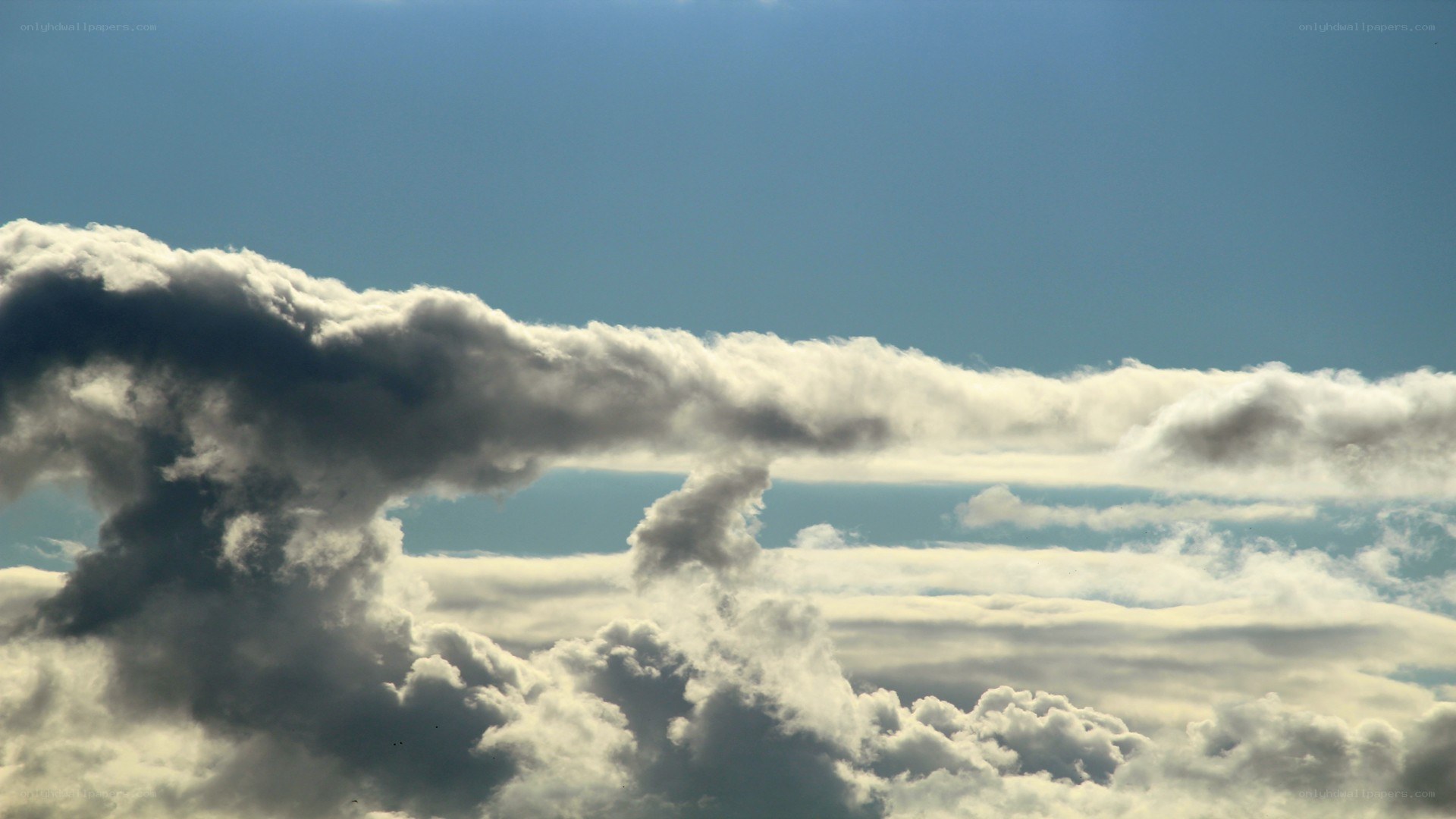 clouds in a blue sky