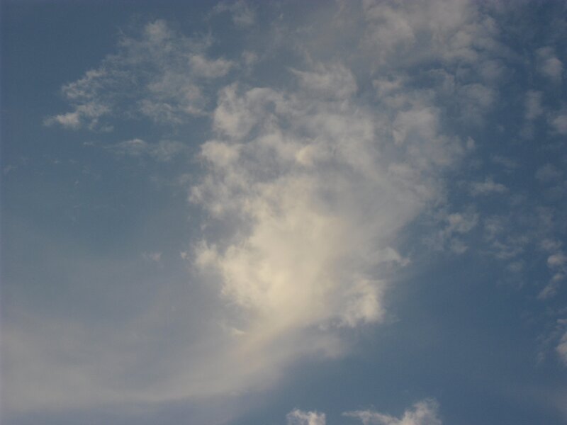 Clouds in a blue sky