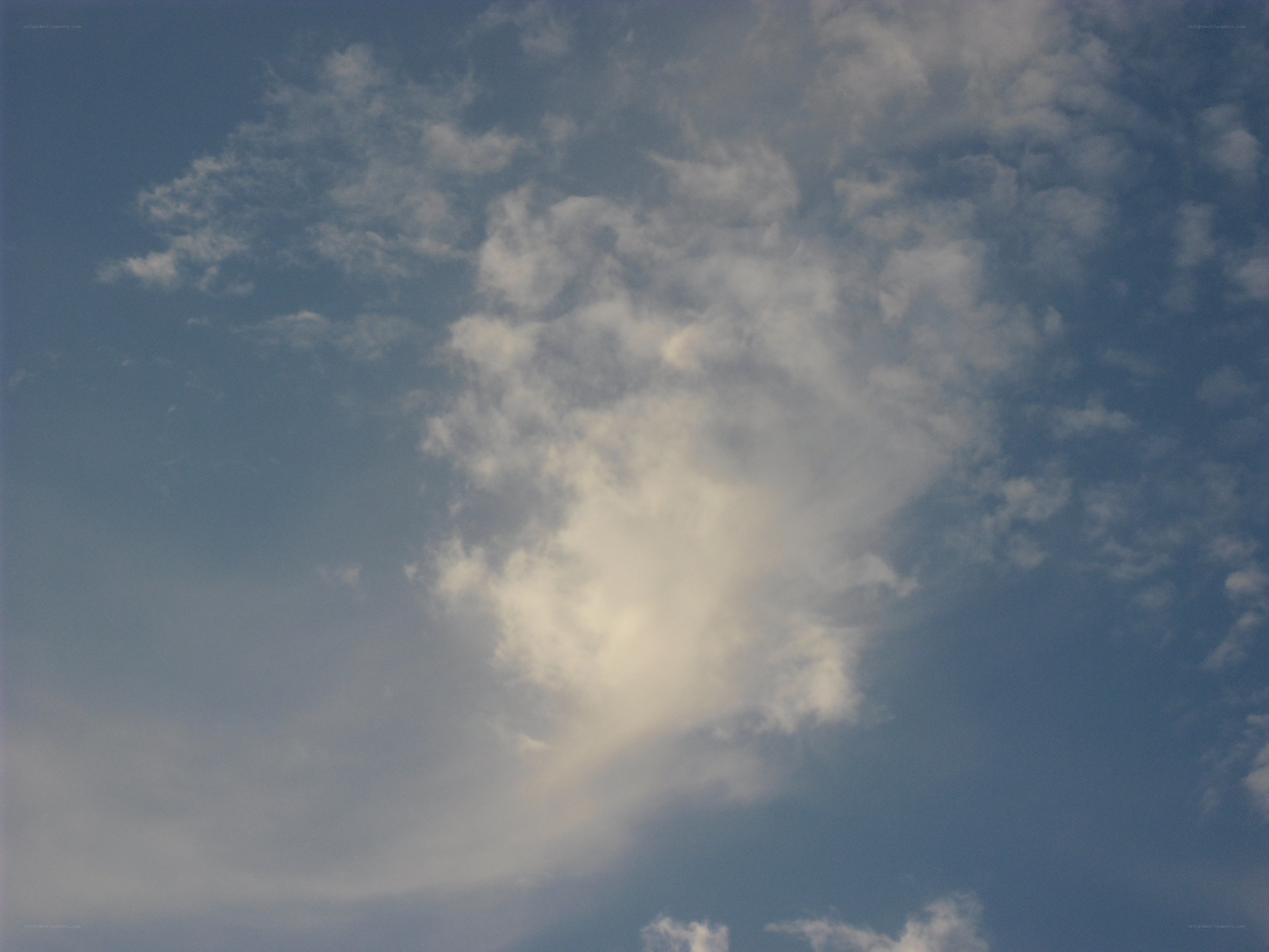 Clouds in a blue sky