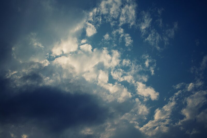 Clouds in a blue sky