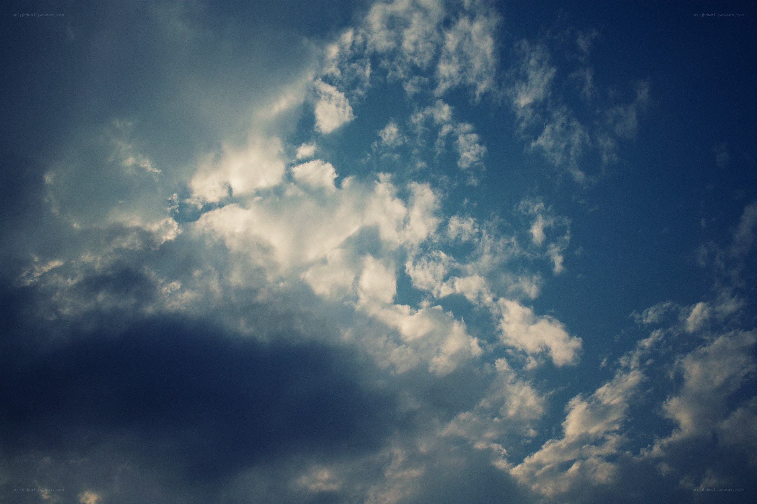 Clouds in a blue sky