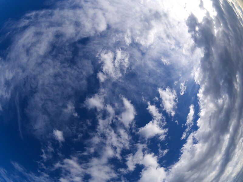 clouds in a blue sky
