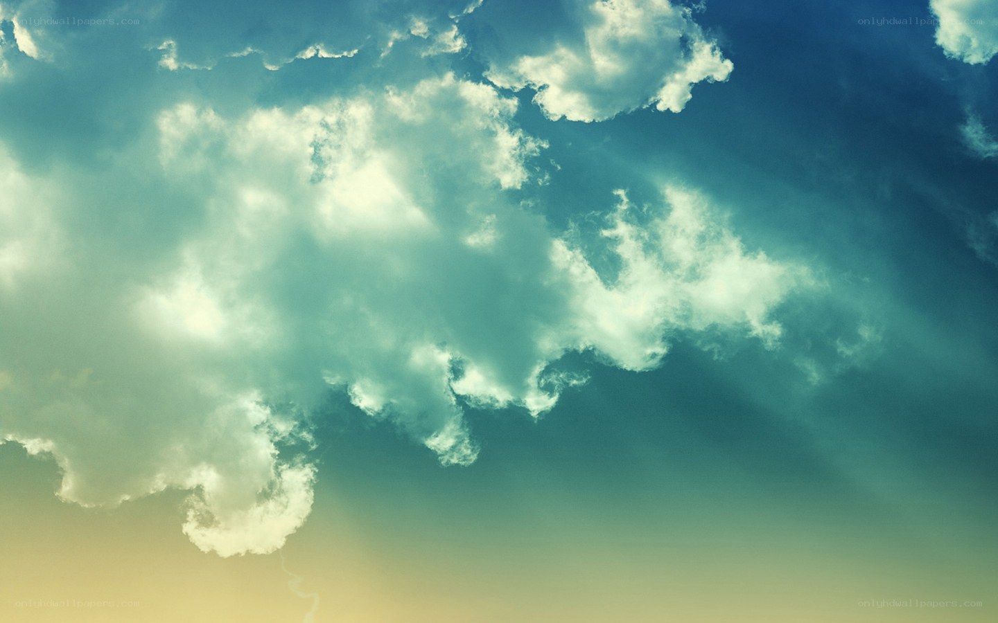 clouds in a blue sky