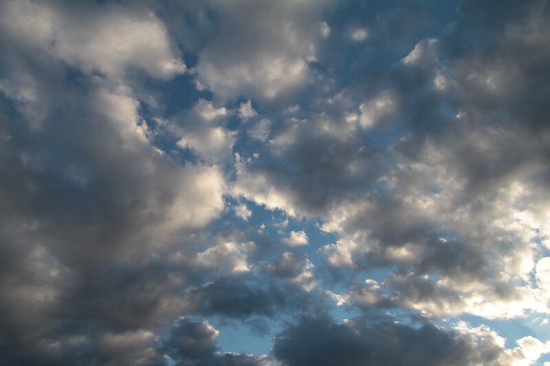 Clouds in a blue sky