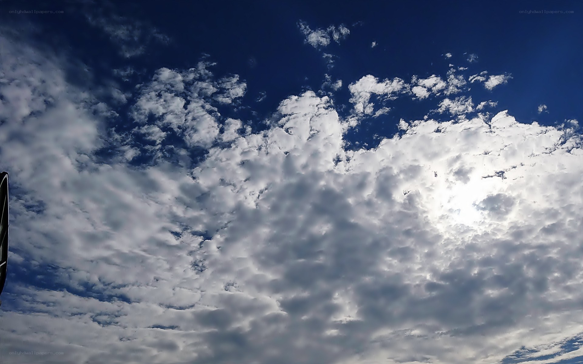 clouds in a blue sky