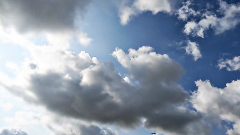clouds in a blue sky
