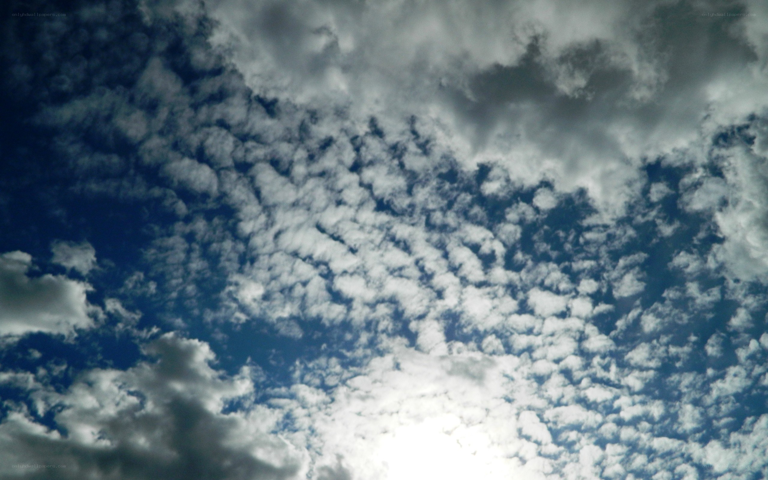 Clouds in a blue sky