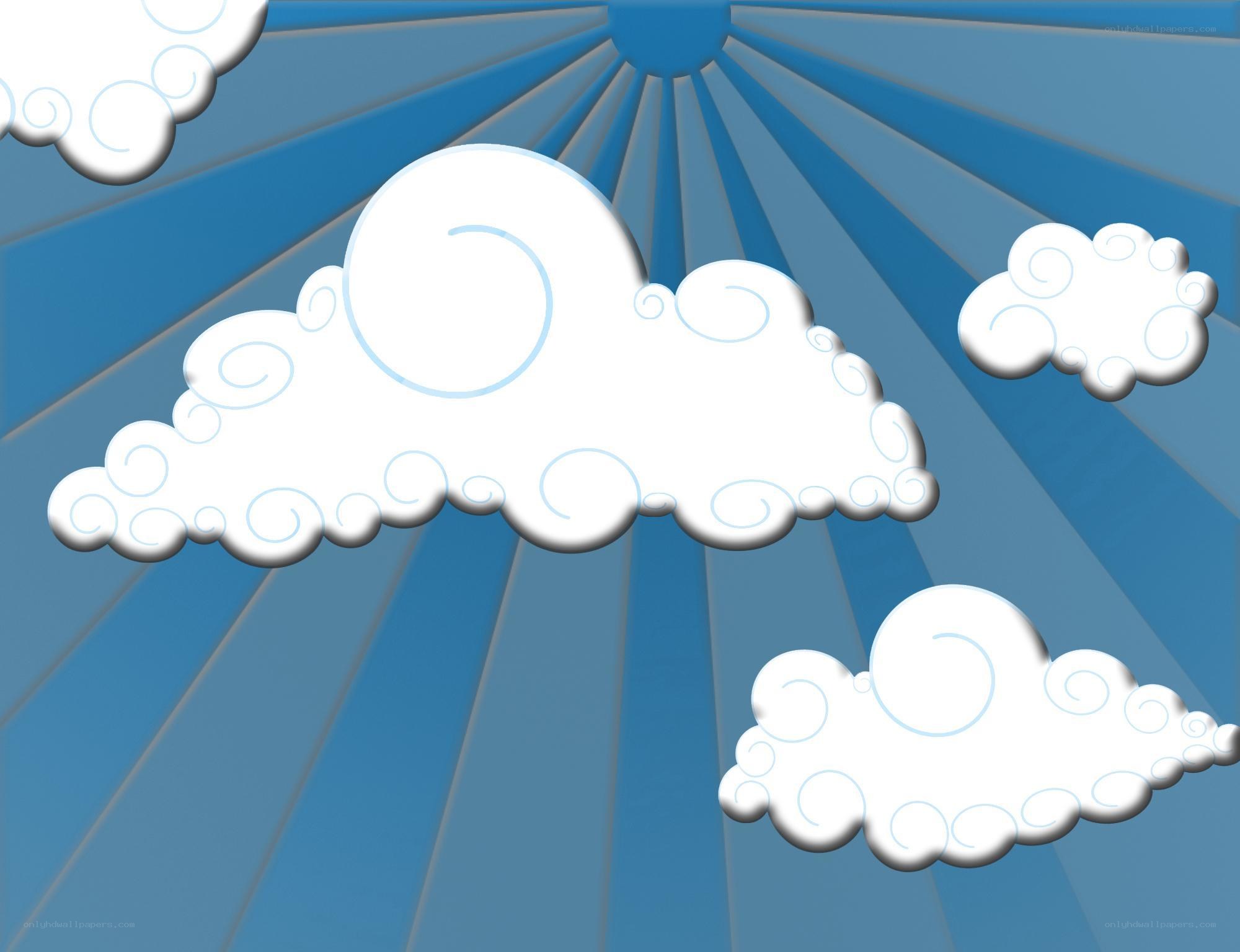 clouds in a blue sky