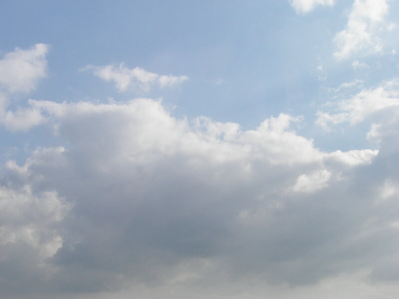 clouds in a blue sky