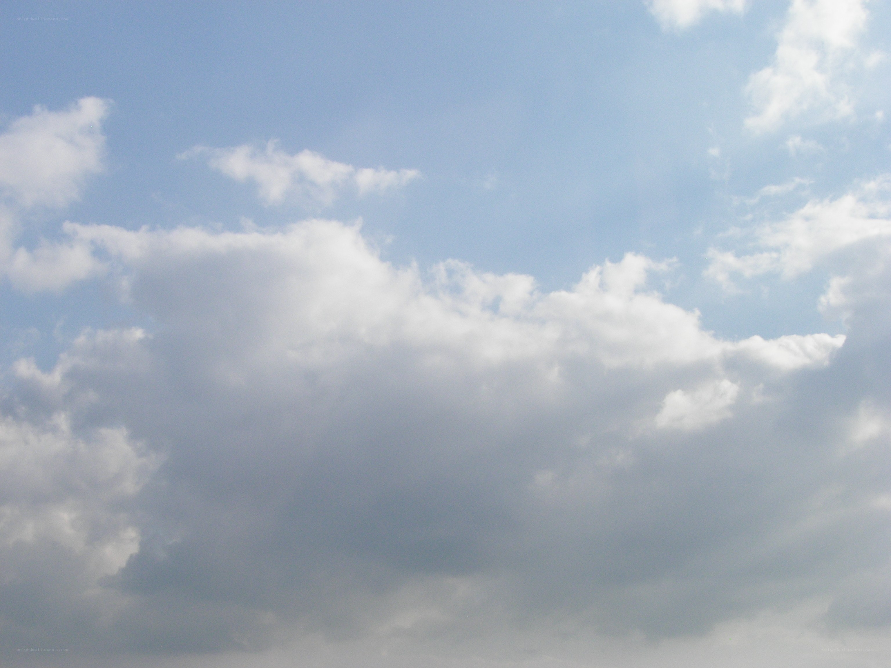 clouds in a blue sky