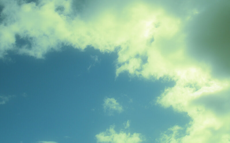 clouds in a blue sky