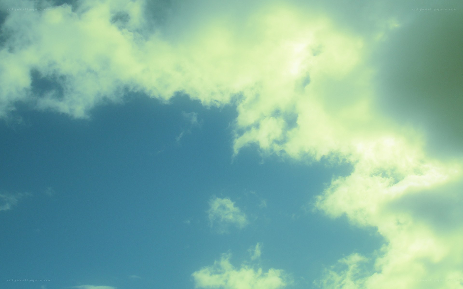 clouds in a blue sky