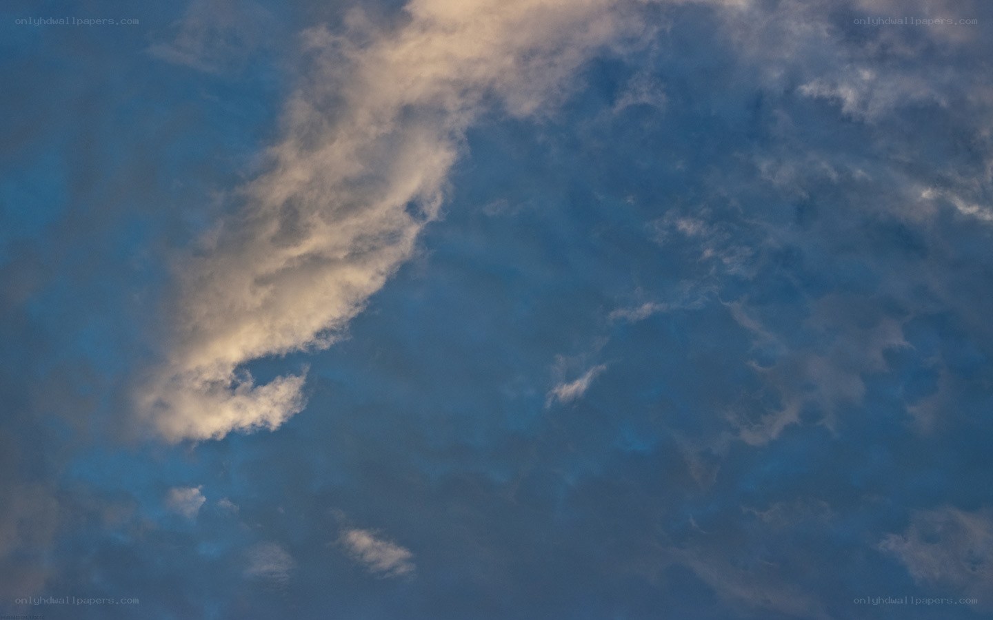 clouds in a blue sky