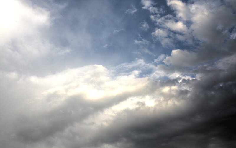 Clouds in a Blue Sky — Dramatic, Afternoon, Photograph