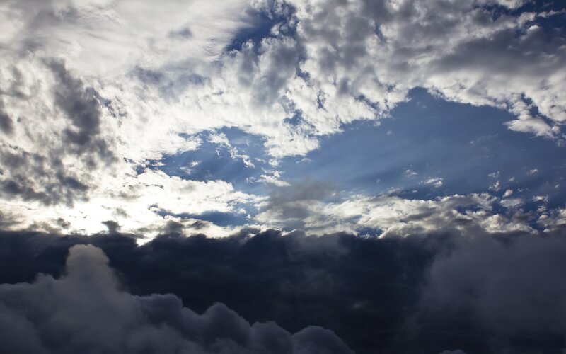 Clouds in a Blue Sky — Dramatic