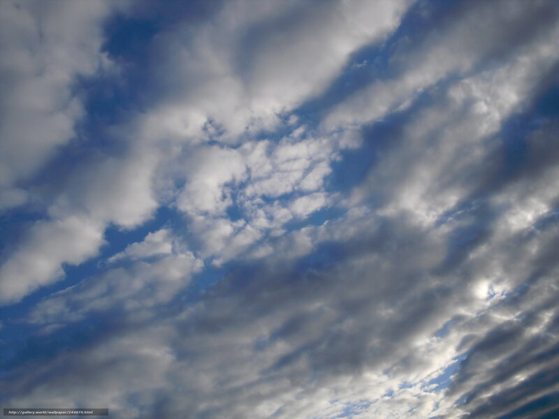 Clouds in a blue sky