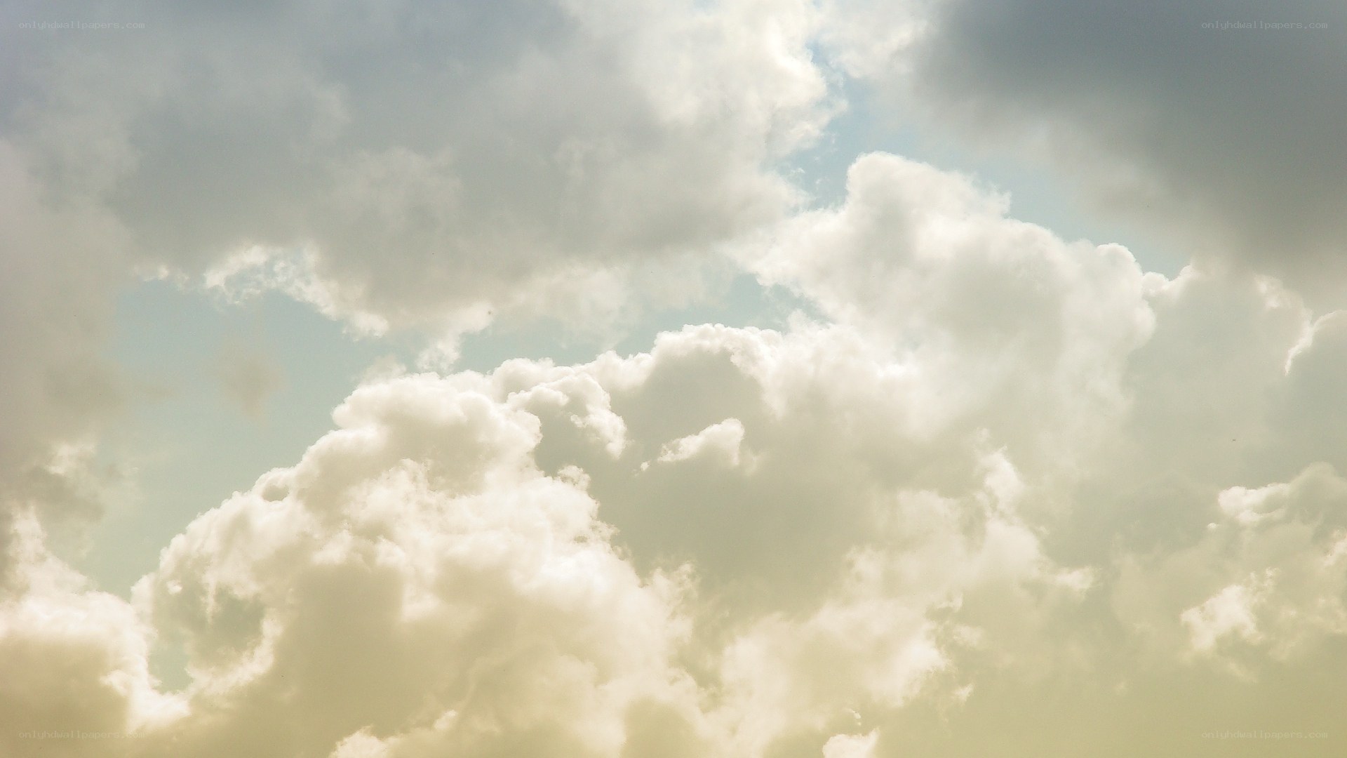 clouds in a bright sky