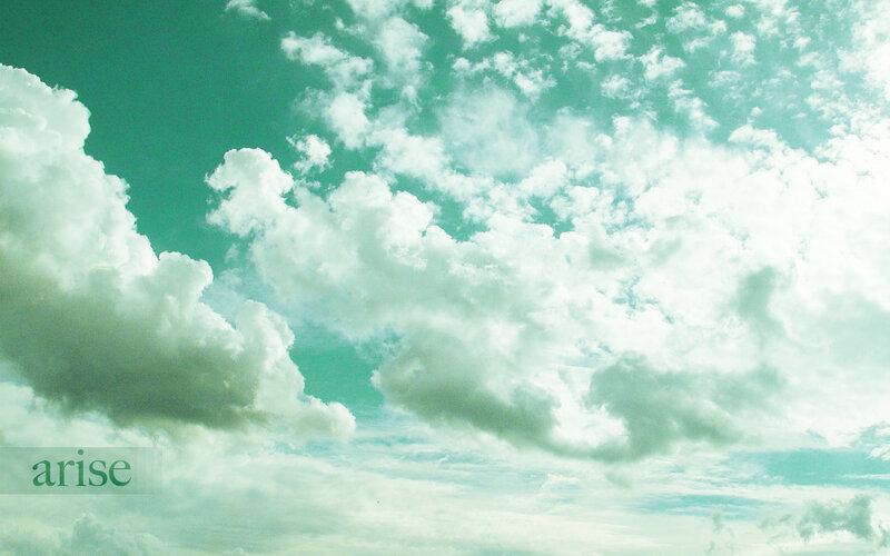 clouds in a green sky