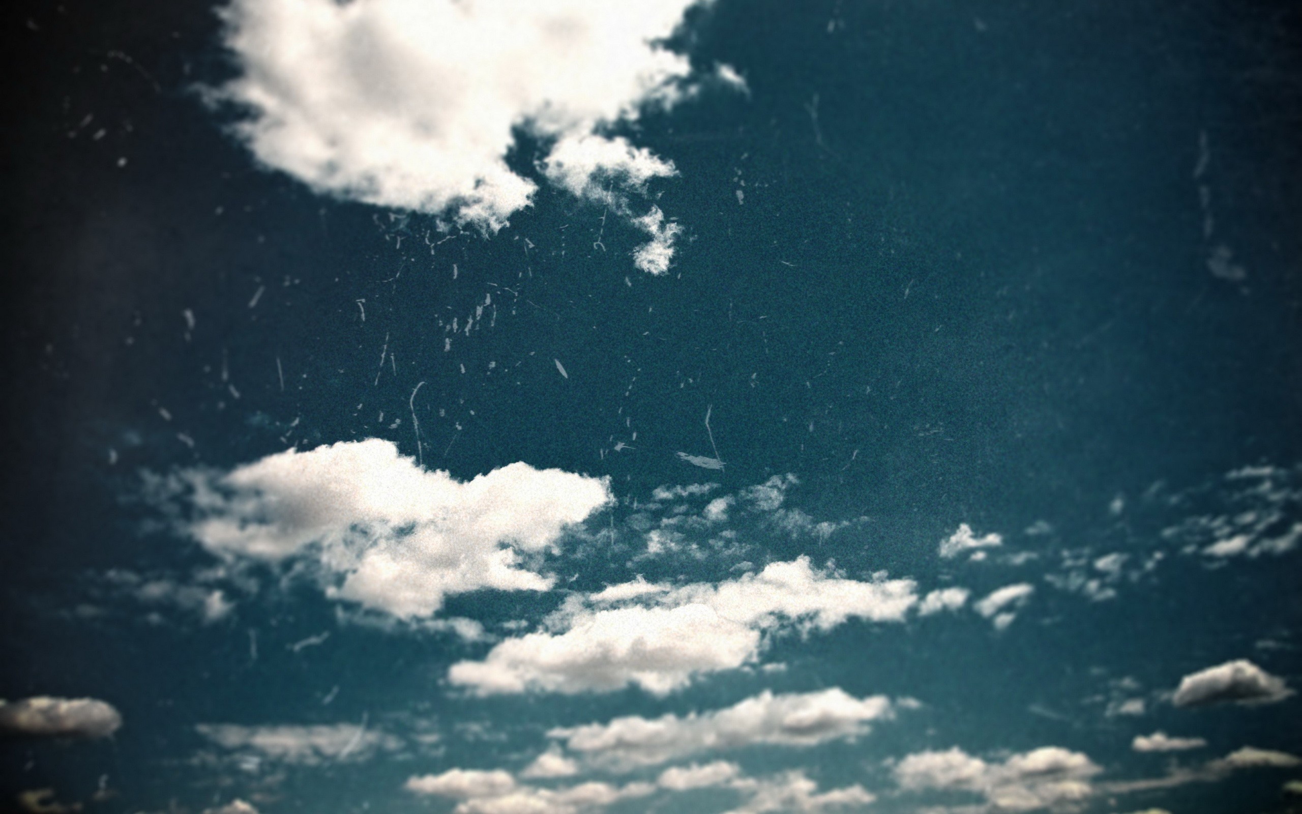 clouds in a vintage sky