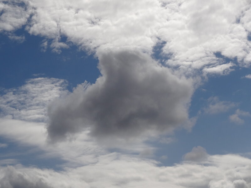 Clouds in Blue Sky — Calm, Afternoon