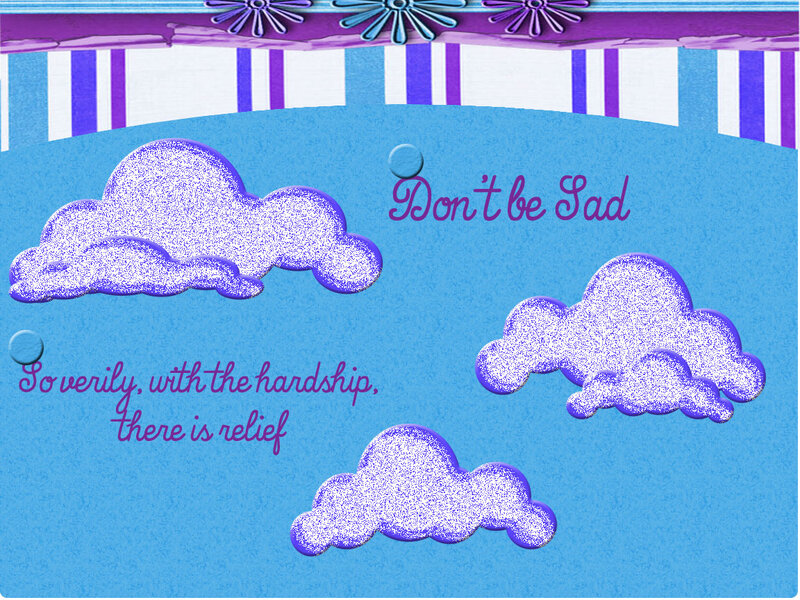 Clouds in Blue Sky — Calm, Digital Art