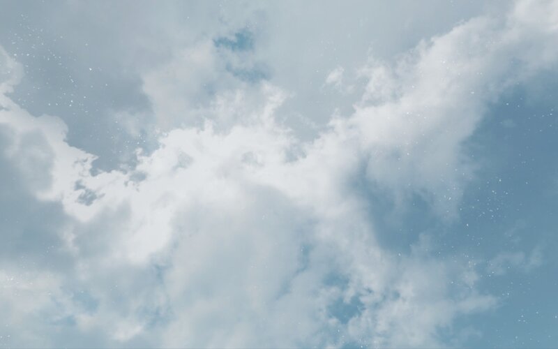 Clouds in Blue Sky — Calm, Morning