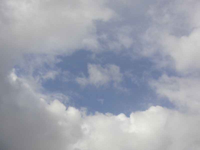 Clouds in Blue Sky — Calm, White