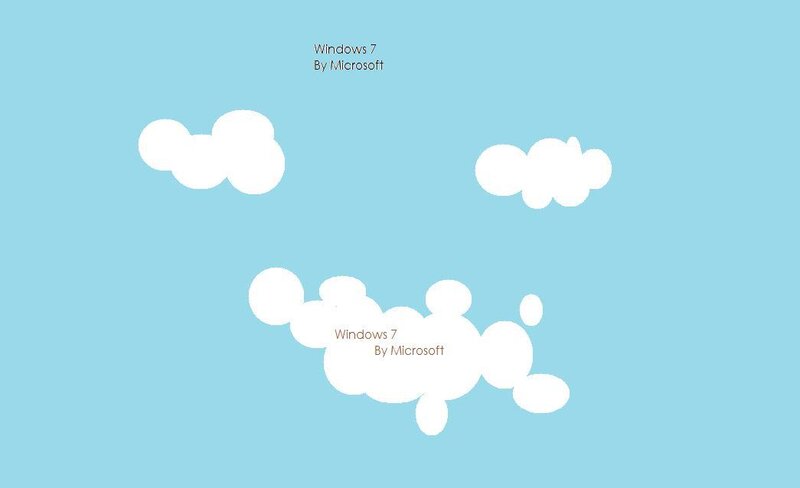 Clouds in Blue Sky — Serene, Illustration
