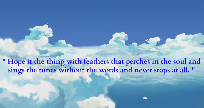 Clouds in Blue Sky — Serene, Morning, Anime
