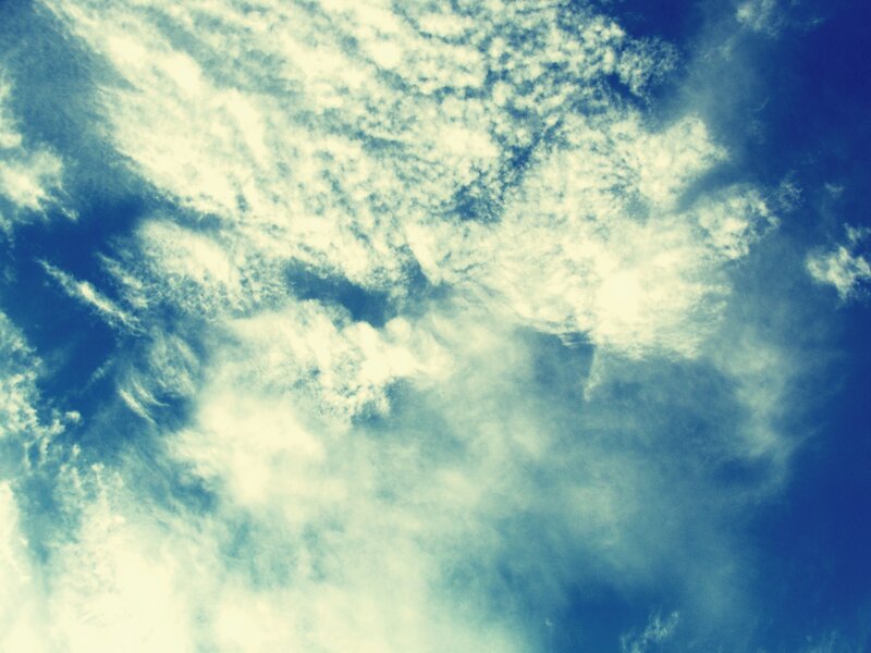 Clouds in Blue Sky — Serene