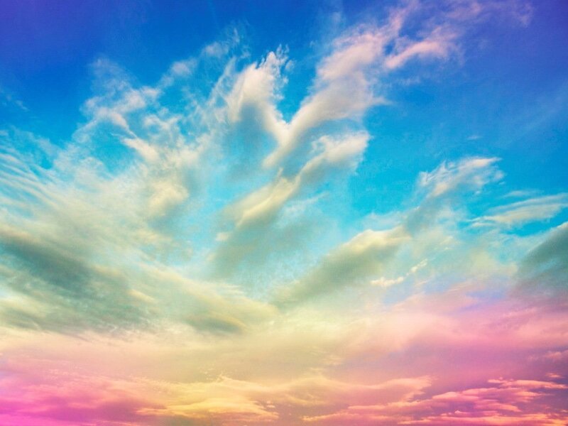 Clouds in Colorful Sky