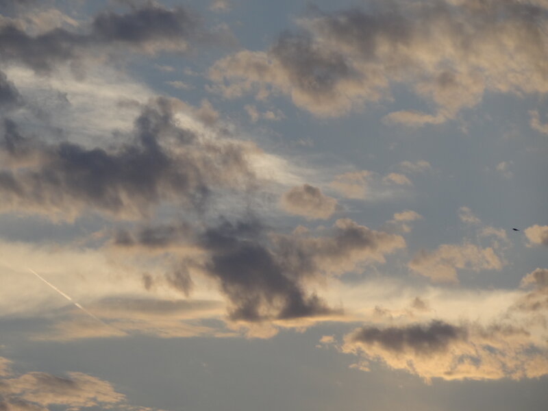 Clouds in Evening Sky — Blue