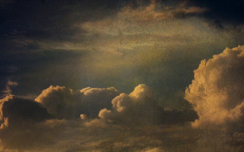 Clouds in Golden Sky