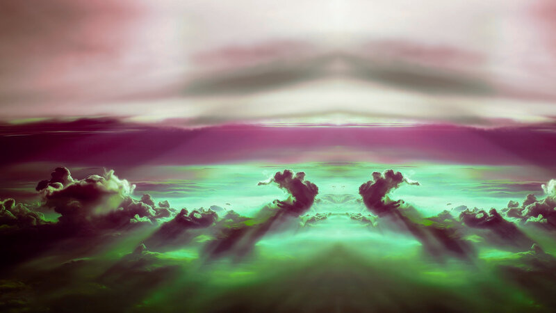 Clouds in Green Sky