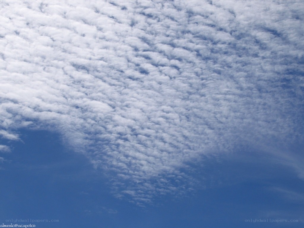 Clouds in the blue sky