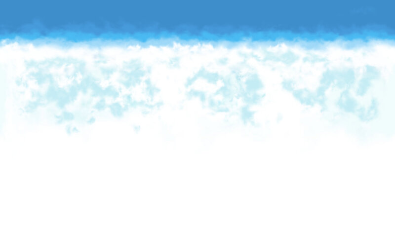 Clouds in the Sky — Blue, Serene, Digital Art