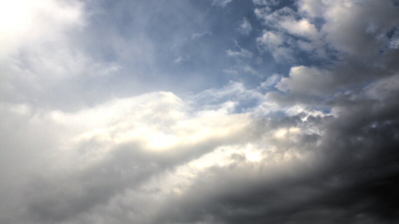 Clouds in the Sky — Gray, Dramatic, Photograph