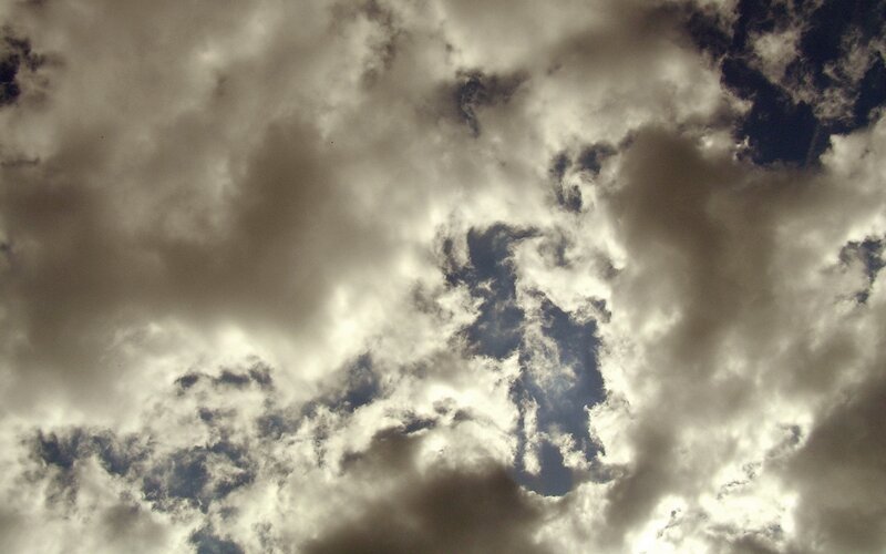 Clouds in the Sky — Gray, Dramatic