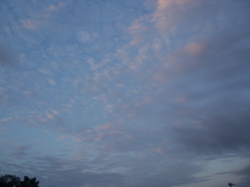 Clouds in Twilight Sky — Blue, Calm